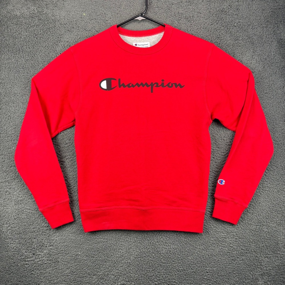 Champion Red Authentic Athleticwear Crewneck Sweatshirt Men's Size S